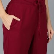 Vaamsi Women’s Georgette Embroidered Flared Angrakha Pant With Dupatta With Inner