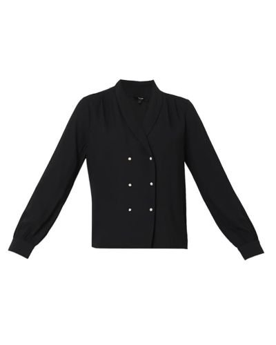 VERO MODA Cuffed Sleeves Shirt Style Top