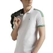 Louis Philippe Men’s Cotton Slim Fit Polo T-Shirt with Fastness
