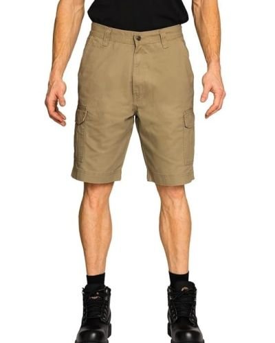 Full Blue Big Men’s Cargo Shorts with Expandable Waist