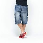 Men’s Casual Jean Shorts Classic Loose Fit Summer Demin Shorts Skateboard Jogging Dance Shorts