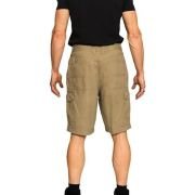 Full Blue Big Men’s Cargo Shorts with Expandable Waist