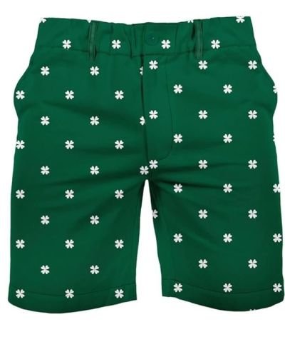Tipsy Elves St Patricks Day Shorts for Men – Classic St Paddys Designs and Patterned Adult Shorts, Shamrock