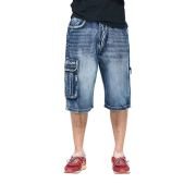 Men’s Casual Jean Shorts Classic Loose Fit Summer Demin Shorts Skateboard Jogging Dance Shorts