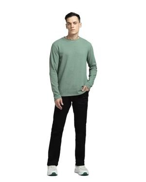 JACK & JONES Men’s Cotton Solid Slim Fit T-Shirt