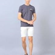 TYZ Shorts for Men, Drawstring Waist with Contrast Black Band, Casual wear, Casual Shorts