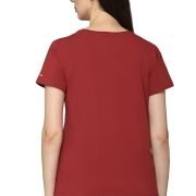Allen Solly Women’s 100% Polyester Regular Fit T-Shirt