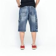 Men’s Casual Jean Shorts Classic Loose Fit Summer Demin Shorts Skateboard Jogging Dance Shorts