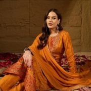 Vaamsi Women’s Mustard Silk Ikat Straight Woven Kurta Pant With Dupatta Set | Straight Kurta Set For Women | Woven Salwar Suit For Women