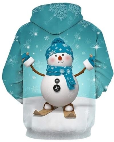 Carprinass Unisex Christmas Hoodie Sweatshirts Casual Printed Kangroo Pocket Pullover