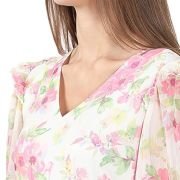 ERO MODA Women’s Polyester Fit and Flare Maxi Dress