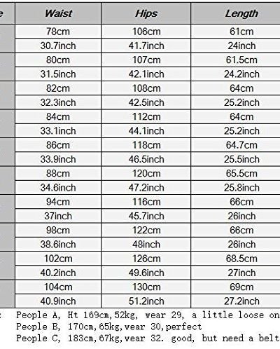 Idopy Men`s Cargo Denim Biker Jeans Shorts With Zippers