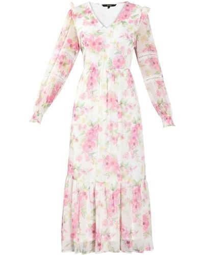 ERO MODA Women’s Polyester Fit and Flare Maxi Dress