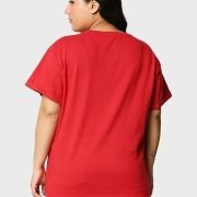 Official Tom & Jerry Merchandise Women’s 100% Cotton Graphic Print Boyfriend Fit Round Neck Plus Size T-Shirt