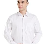 Men’s Solid Cotton Formal Shirt | Plain | Full Sleeve – Regular Fit