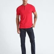 TOMMY HILFIGER Men’s Cotton Graphic Slim Fit Polo