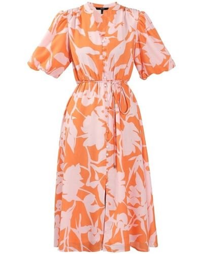 VERO MODA Women’s Polyester Fit and Flare Midi Dress