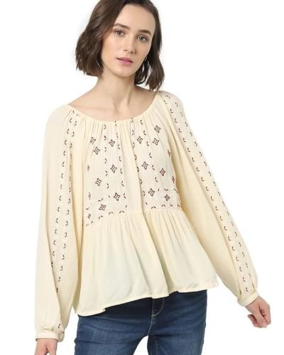 ONLY Women’s Rayon Blend Regular Fit Top