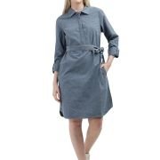 Tommy Hilfiger Women’s Cotton Blend Shirt Below The Knee Casual Dress