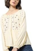 ONLY Women’s Rayon Blend Regular Fit Top