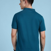 Lux Cozi Men’s Half Sleeve Soild Casual Regular Fit T-Shirt with Chest Pocket | Polo Tshirt for Men