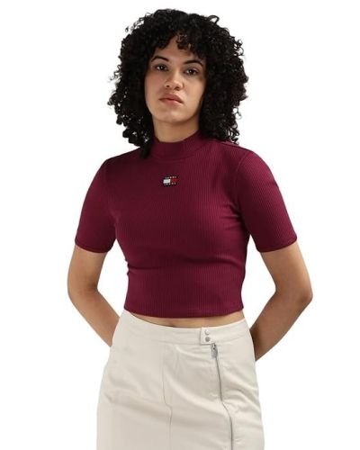 Tommy Hilfiger Women’s Badge Cropped Fit Top