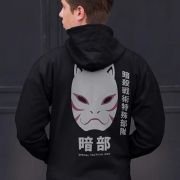 Junction Naruto – Shippuden Anbu Black OPS Adult Zip Hoodie Large Black