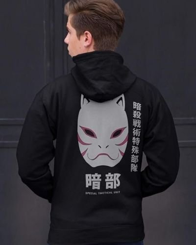 Junction Naruto – Shippuden Anbu Black OPS Adult Zip Hoodie Large Black