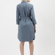 Tommy Hilfiger Women’s Cotton Blend Shirt Below The Knee Casual Dress