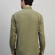 Cantabil Men’s Solid Full Sleeves Spread Collar Casual Shirt