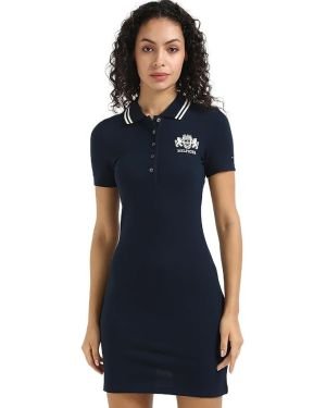 Tommy Hilfiger Women’s Cotton A-Line Above The Knee Casual Dress