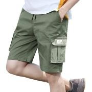 Men’s Shorts Men’s Shorts Casual Bermuda Shorts with Pockets Cotton Casual Overalls Pants