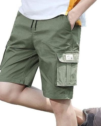Men’s Shorts Men’s Shorts Casual Bermuda Shorts with Pockets Cotton Casual Overalls Pants