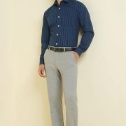 Allen Solly Men’s Cotton Classic Fit Stripe Formal Shirt