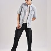 Calvin Klein Jeans Striped Relaxed-Fit Oxford Woven Shirt