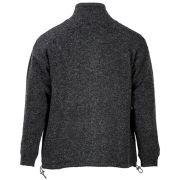 Men’s Irish Wool Sweater, Full Zip, Front Pockets, Lined Interior, Gray