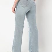 AKA CHIC High Rise Womens Flare Fit Jeans