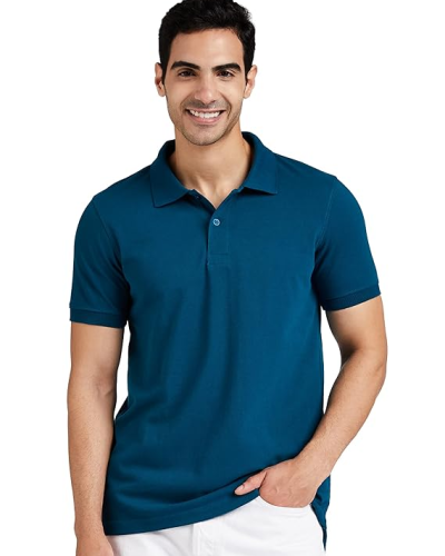 Men’s Cotton Rich Solid Polo Tshirt | Collar Tshirts | Half Sleeves | Plain-Regular Fit (Available in Plus Size and Combo Pack of 2)