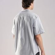 Calvin Klein Jeans Striped Relaxed-Fit Oxford Woven Shirt