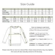 100% Irish Merino Wool Traditional Crew Neck Aran Sweater by Carraig Donn