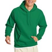 Hanes Men’s Pullover EcoSmart Fleece Hooded Sweatshirt, Kelly Green, 2XL
