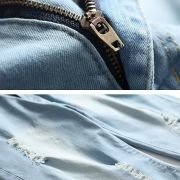 Litteking Men’s Ripped Jean Shorts Casual Distressed Denim Shorts Summer Short Pants with Pockets