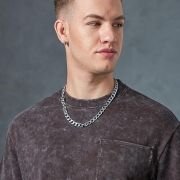 Bewakoof Heavy Duty 1.0 Men’s Self Design Oversized Fit Half Sleeve Round Neck Terry Acid Wash Co-Ordinates T-Shirt