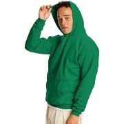 Hanes Men’s Pullover EcoSmart Fleece Hooded Sweatshirt, Kelly Green, 2XL