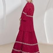 Miss Ethnik Elegant Pink Embroidered Lehenga Choli Set