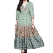 Green Essential-Avani Buti Long Dress