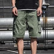 Men’s Shorts Men’s Shorts Casual Bermuda Shorts with Pockets Cotton Casual Overalls Pants