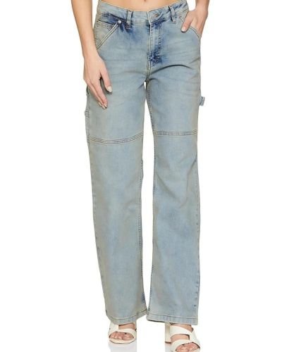 INKAST Regular Women’s High Waist Full Length Cargo Loose Fit Jeans