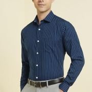 Allen Solly Men’s Cotton Classic Fit Stripe Formal Shirt