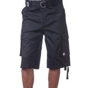 Pro Club Men’s Cotton Twill Cargo Shorts with Belt – Regular and Big & Tall Sizes